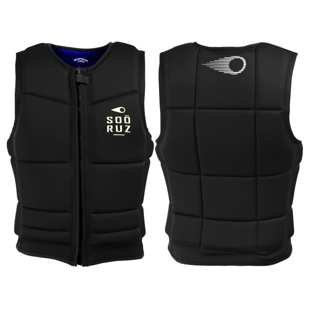 SOÖRUZ WAKEVEST Zip REAC Schwimm-, Boots-, Jetski- & Wakeboard Weste BLACK