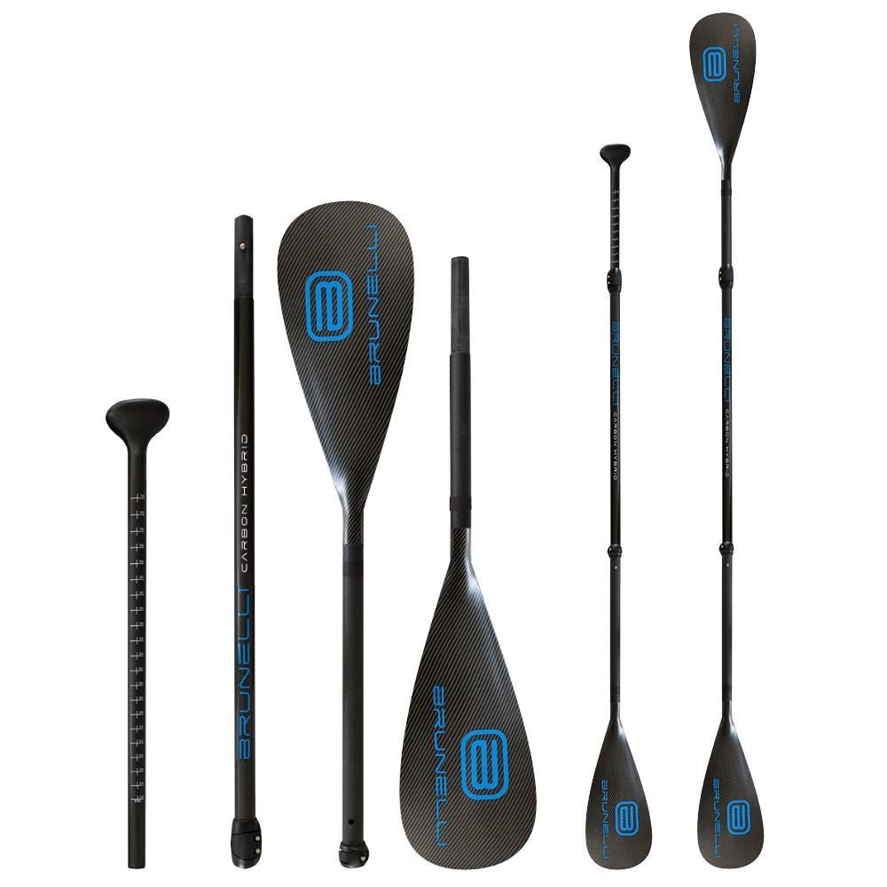 BRUNELLI CARBON HYBRID Stechpaddel oder Kajak Dual Tech Paddle 2-in-1 SUP Paddel