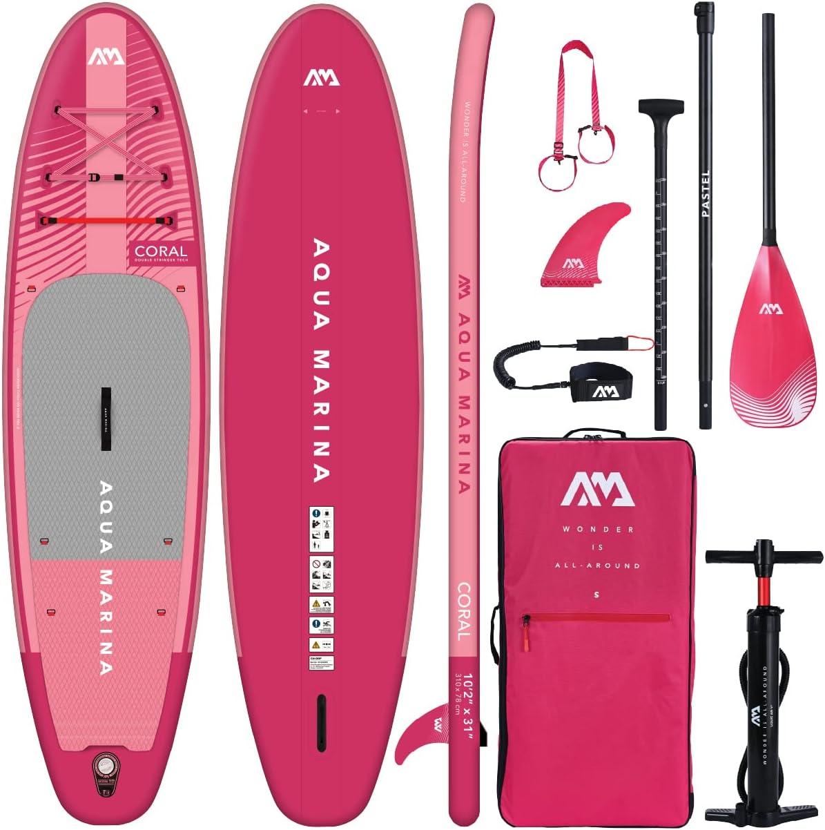 AQUA MARINA CORAL 10.2 SET Stand Up Paddle Surf Board ISUP 310x78cm