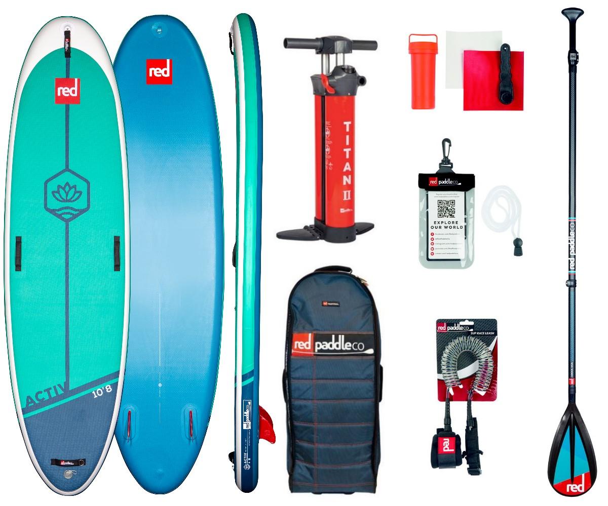 Red Paddle Co 10.8' ACTIV YOGA Set Stand Up Paddle Sup Board Carbon Paddel 325x86cm