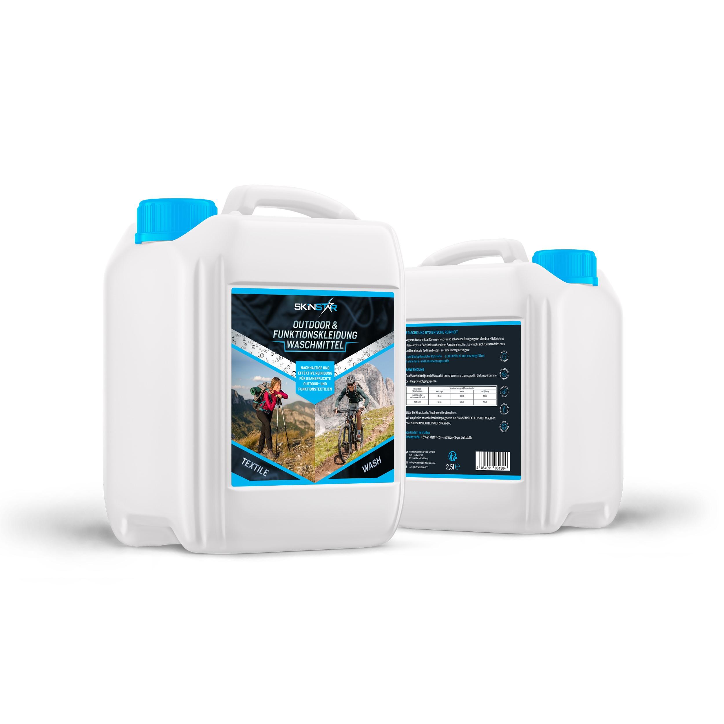 SkinStar Outdoor & Funktionskleidung Waschmittel 2,5L Softshells Textile Wash
