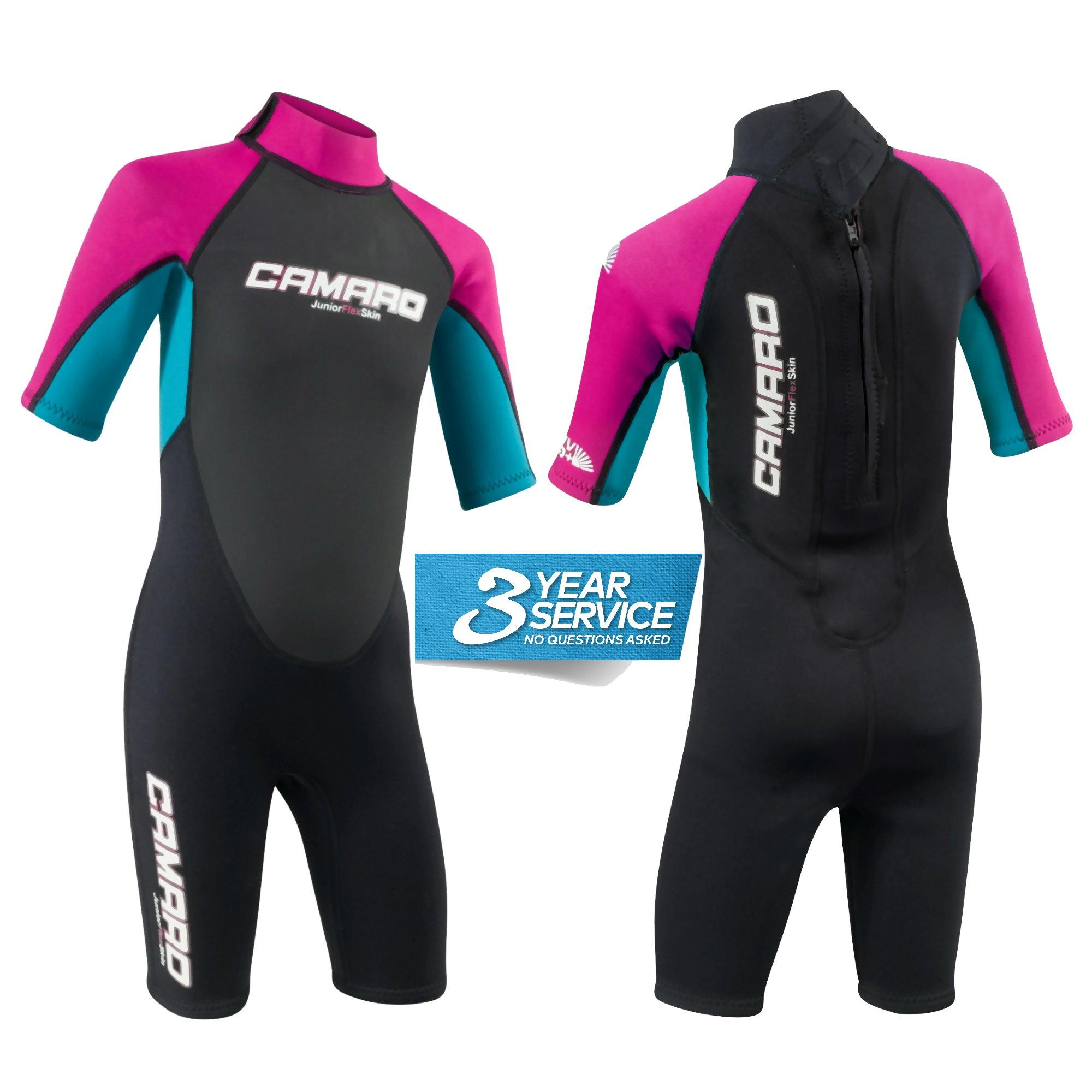 CAMARO Juniors Flex Shorty REVO Girl 3/2mm Youth Kinder Neopren Schwimmanzug