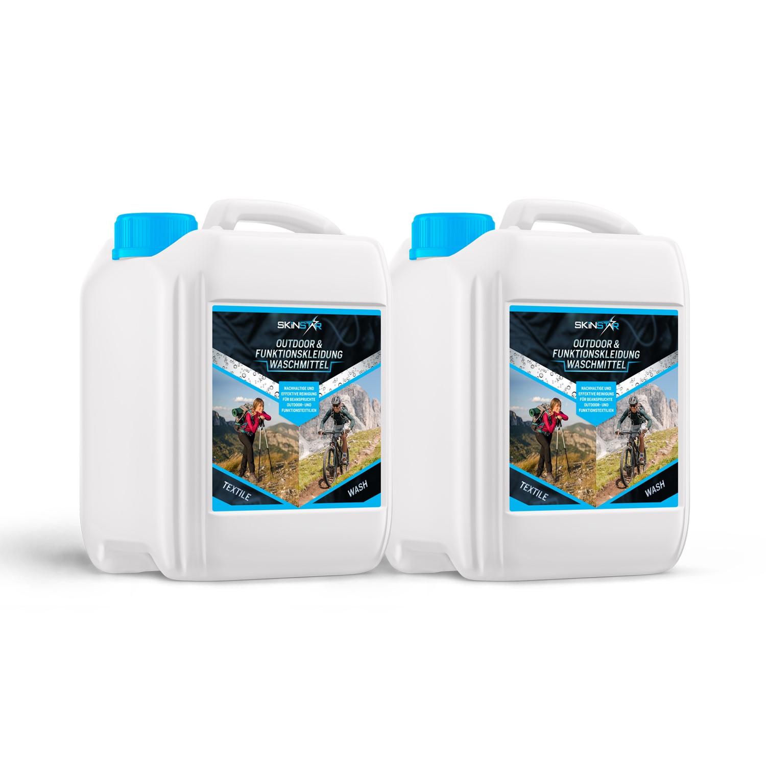SkinStar Outdoor & Funktionskleidung Waschmittel 5L Textile Wash Doppelpack