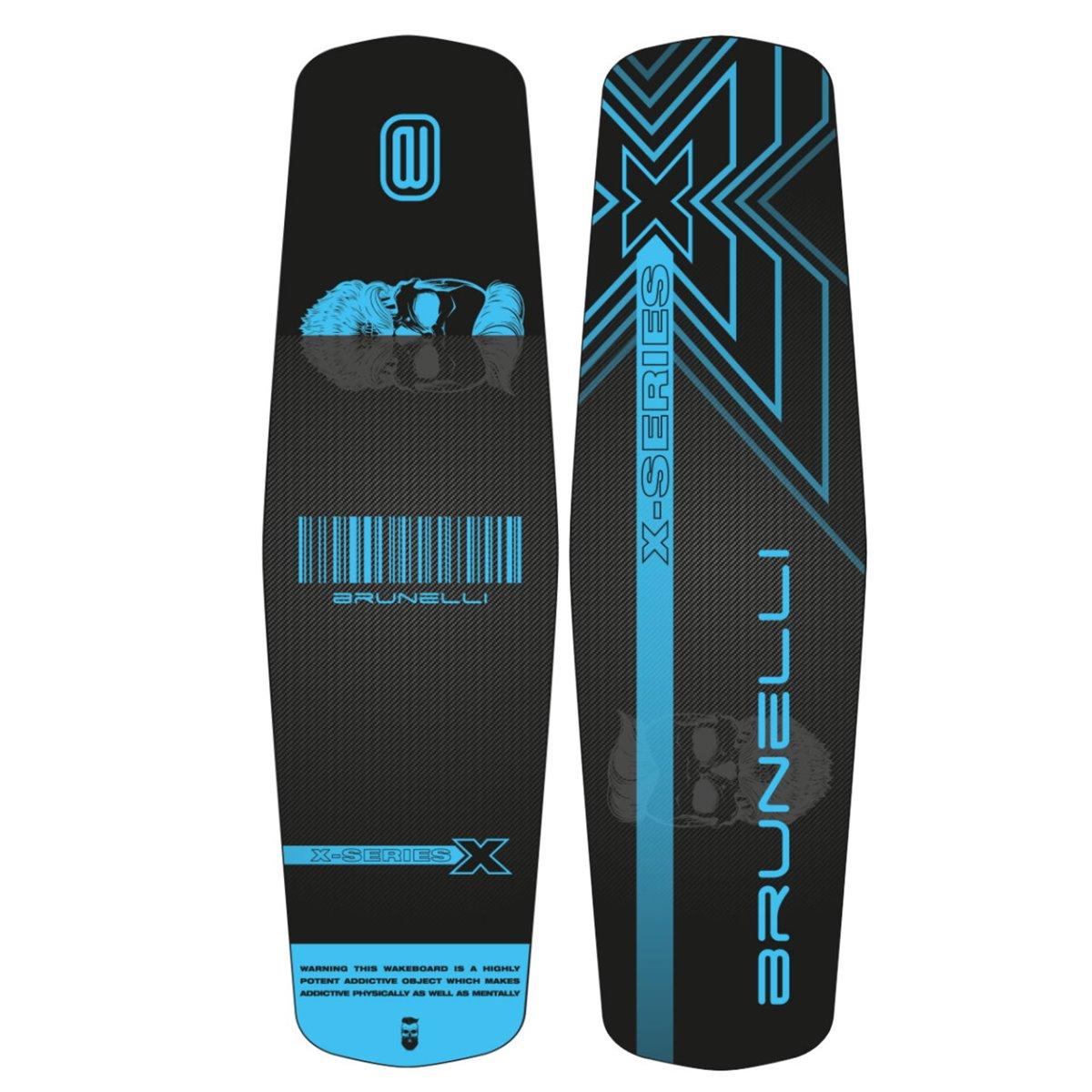 BRUNELLI Wood Flex Pro Cable Park Wakeboard Boot und Wakepark Grind-Base 136cm