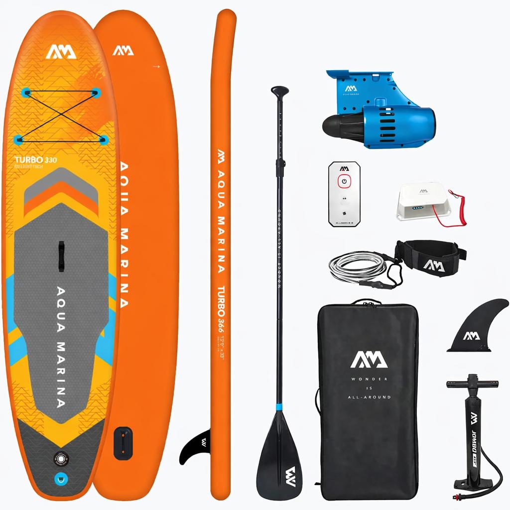 Aqua Marina Turbo GO SUP Board mit Bluedrive-S Motor Elektroantrieb - Groesse: 12.0 (366cm)