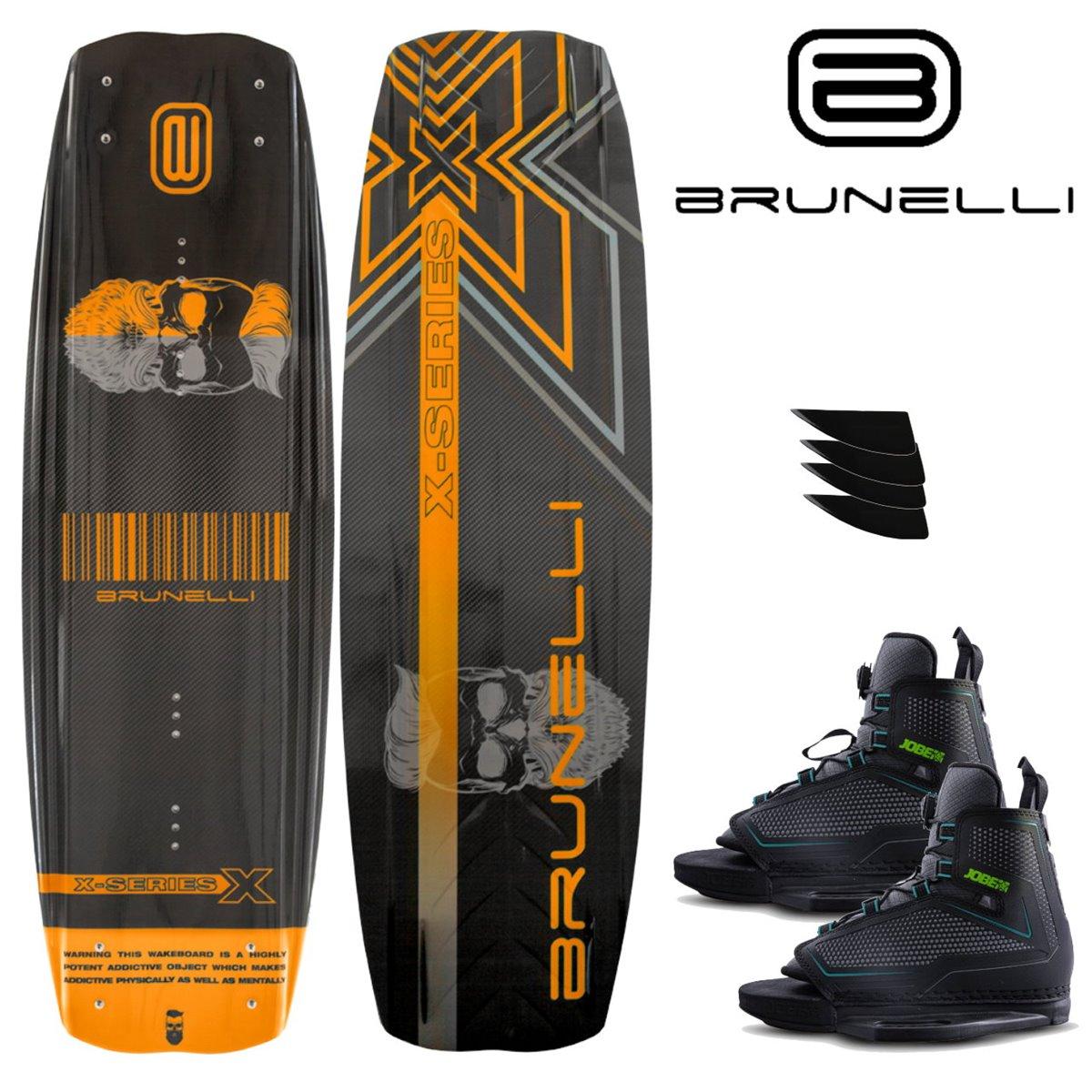 BRUNELLI CARBON Wakeboard SET 138 cm mit JOBE MAZE Wakeboardbindung Wakeboard
