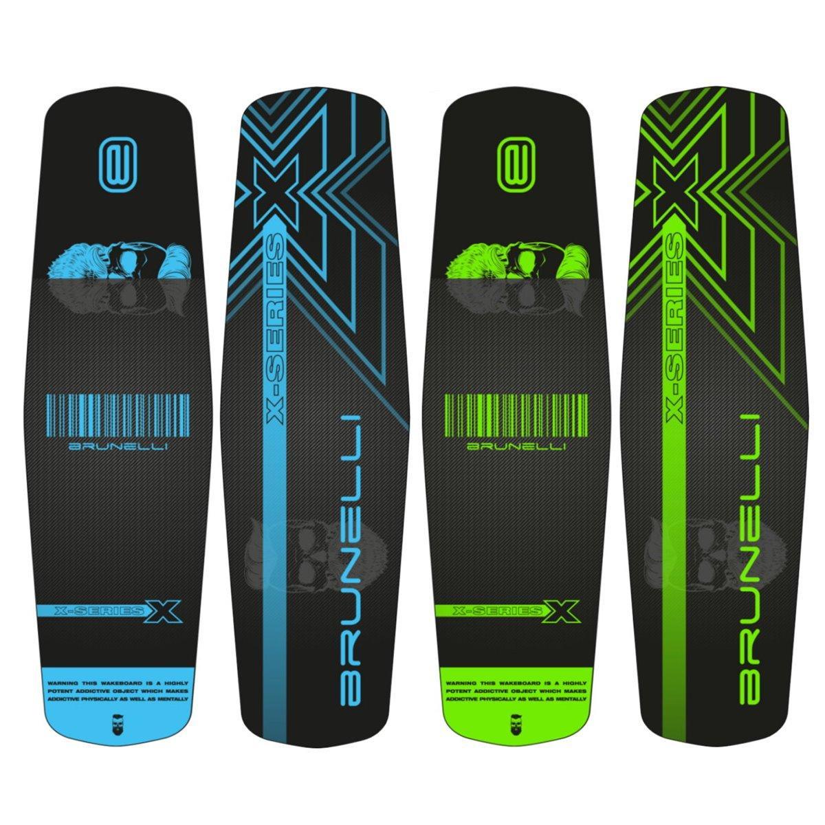 BRUNELLI Wood Flex Pro Cable Park Wakeboard Boot und Wakepark Grind-Base