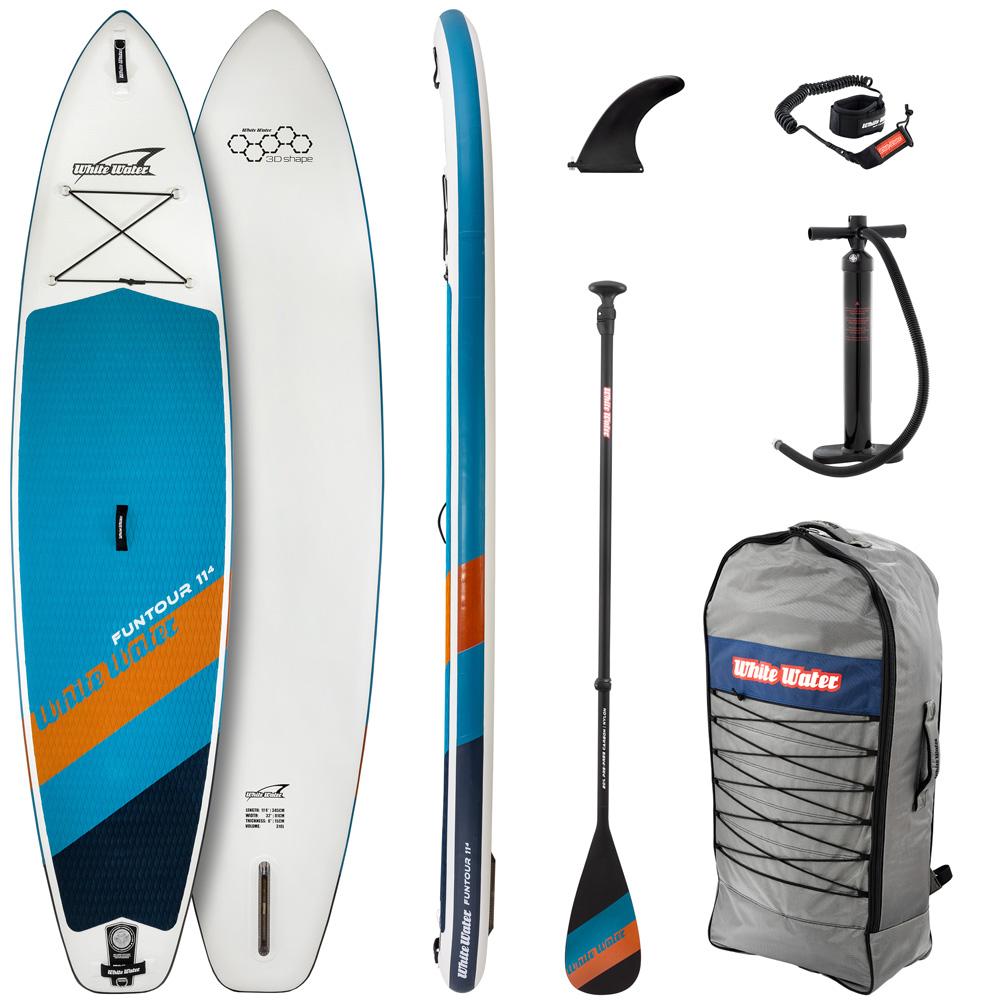 WHITE WATER 11.4 FUNTOUR Set iSUP Stand Up Paddle Surf Board 345cm Oceanpatrol