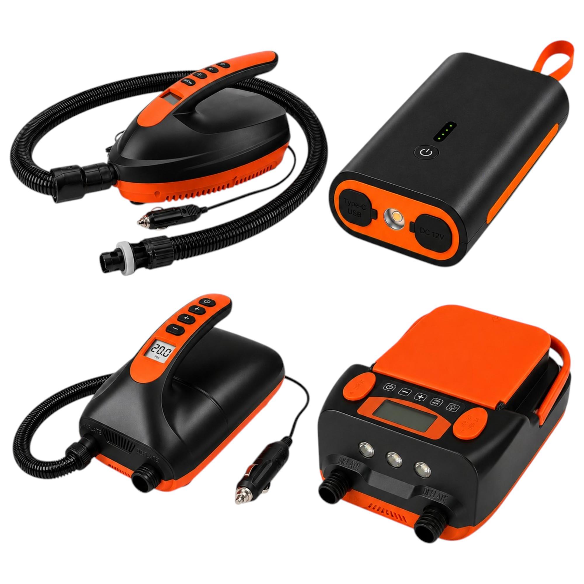 Aqualust Elektrische SUP-Pumpe & Powerbank Akku Verschiedene Modelle zur Auswahl