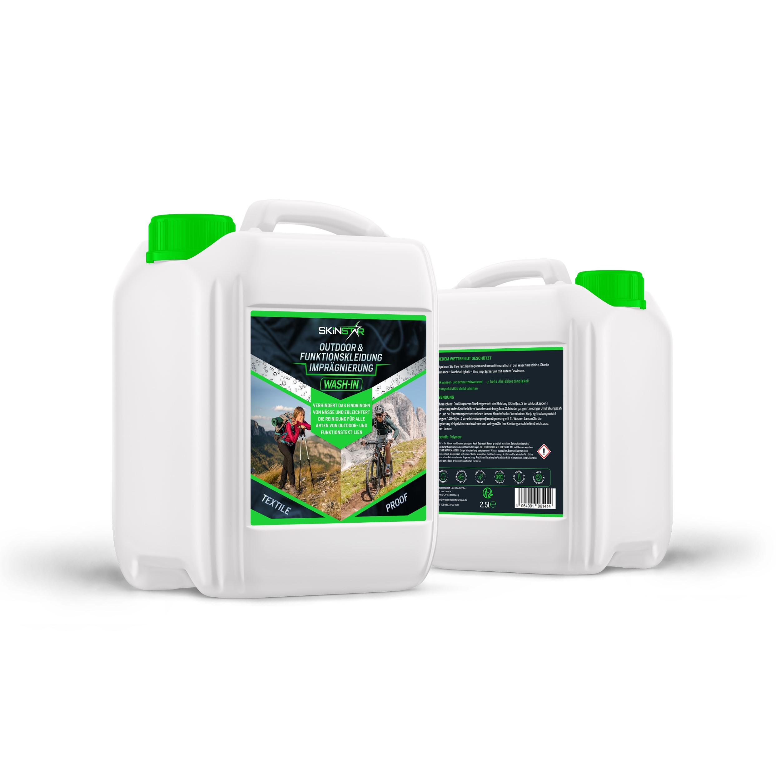 SkinStar Outdoor & Funktionskleidung Wash-In Imprägnierung 2,5L Textile Proof