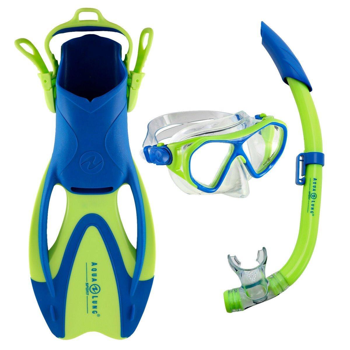 Aqua Lung SET URCHIN JR Maske Schnorchel Flossen Tasche Combo