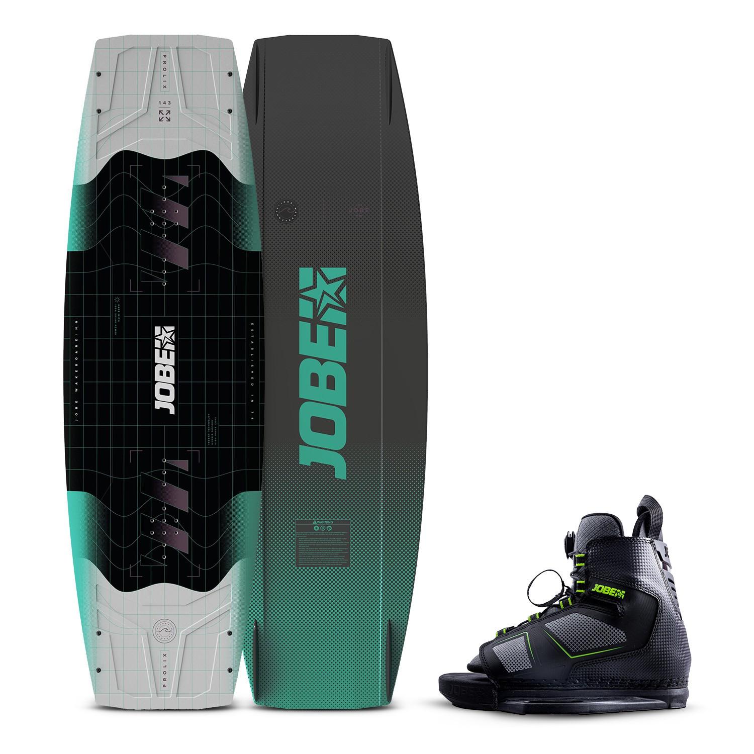 Jobe Prolix Wakeboard Set 143 Unit Bindings Boat Wakeboard Hybrid Rocker