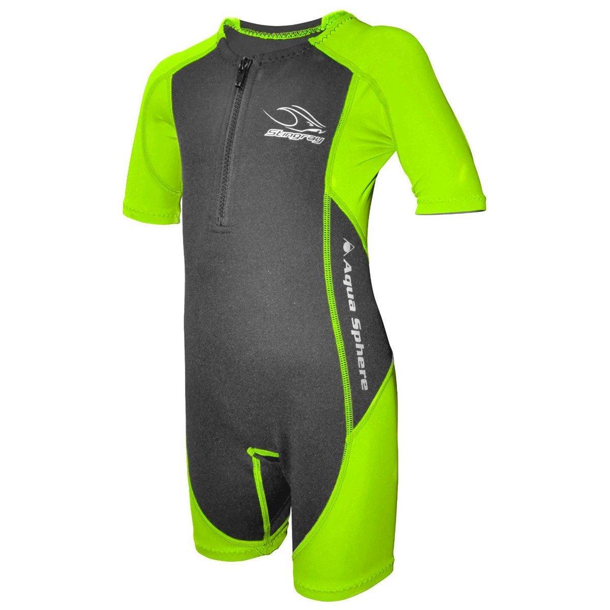 AQUA SPHERE Stingray Kinder Neopren Shorty Neoprenanzug Schwimmanzug green