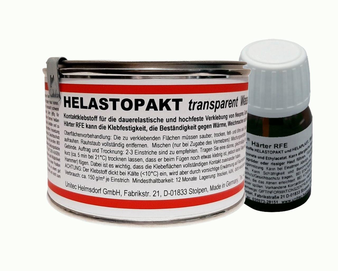 HELASTOPAKT Wassersportklebstoff Dose Deckpad SUP Kleber ELASTOSAL Härter RFE - Menge: 300g + 10g HÄRTER