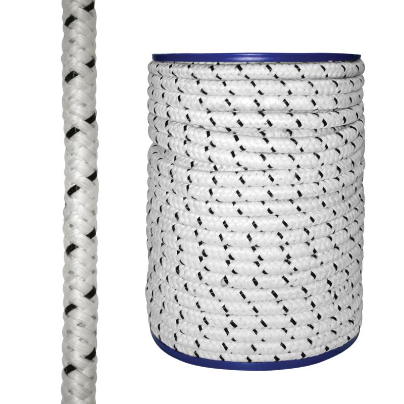 Lalizas Cabo Rope 20m Allzweckleine weiß-blau Polyester Ø10mm Seil geflochten