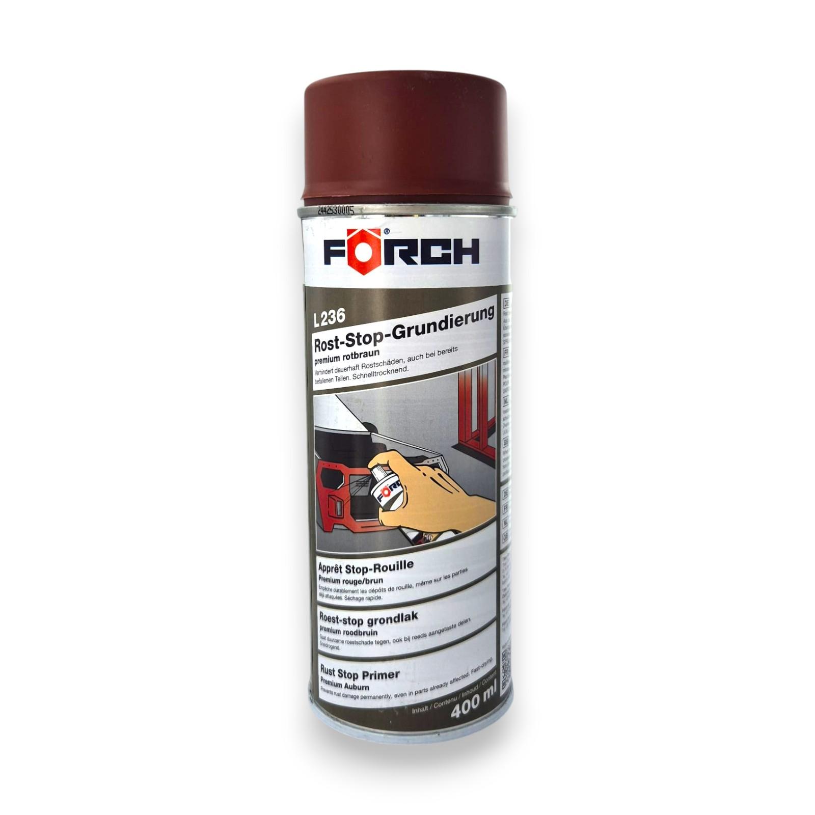 Förch Rost Stop Grundierung L236 Korrosionsschutz Rostschutzspray rotbraun 400ml