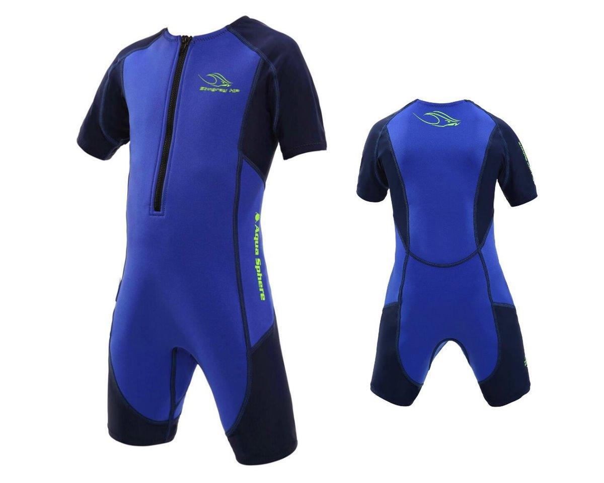 Aqua Sphere STINGRAY Kinder UV Shortie Badeanzug Neopren Shorty blue Shorty