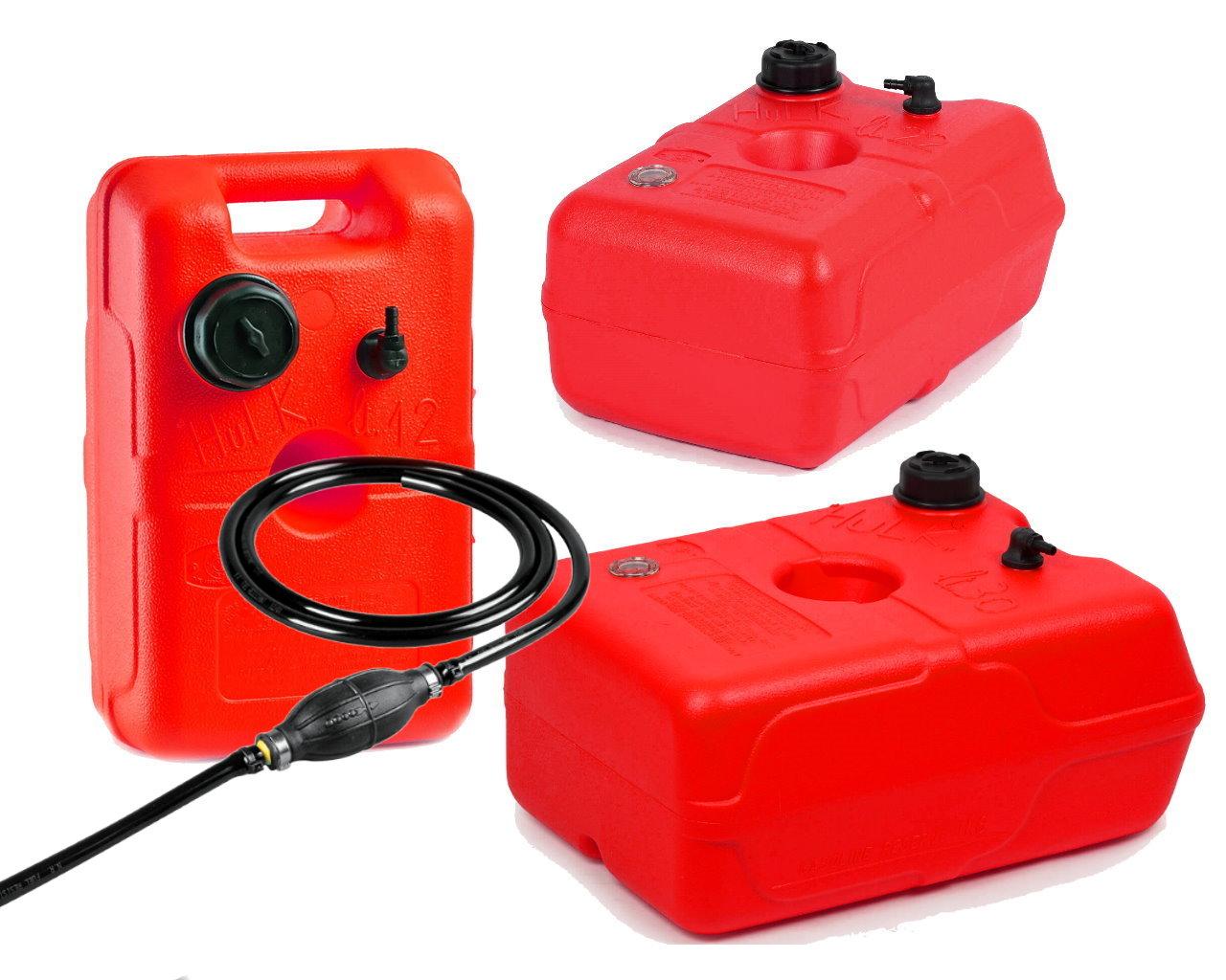 Kraftstofftank tragbar Reserve Kanister Boot Benzintank Außenborder Pumpe Ø39mm