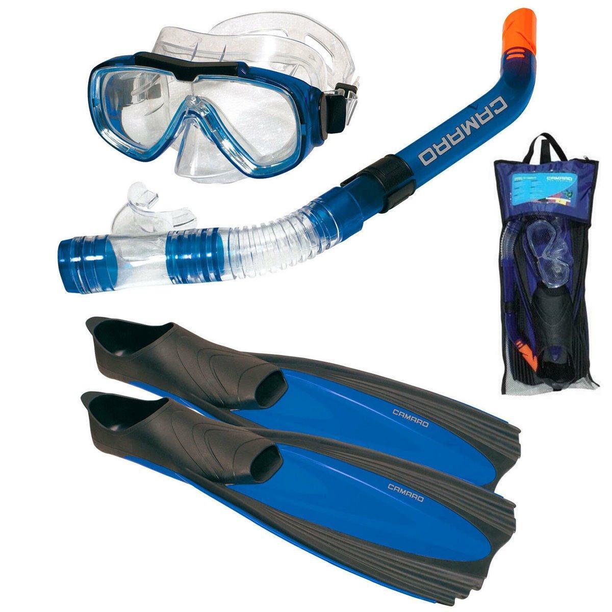CAMARO Professional Complete Flossenset Schnorchelset Tauchset Maske Schnorchel