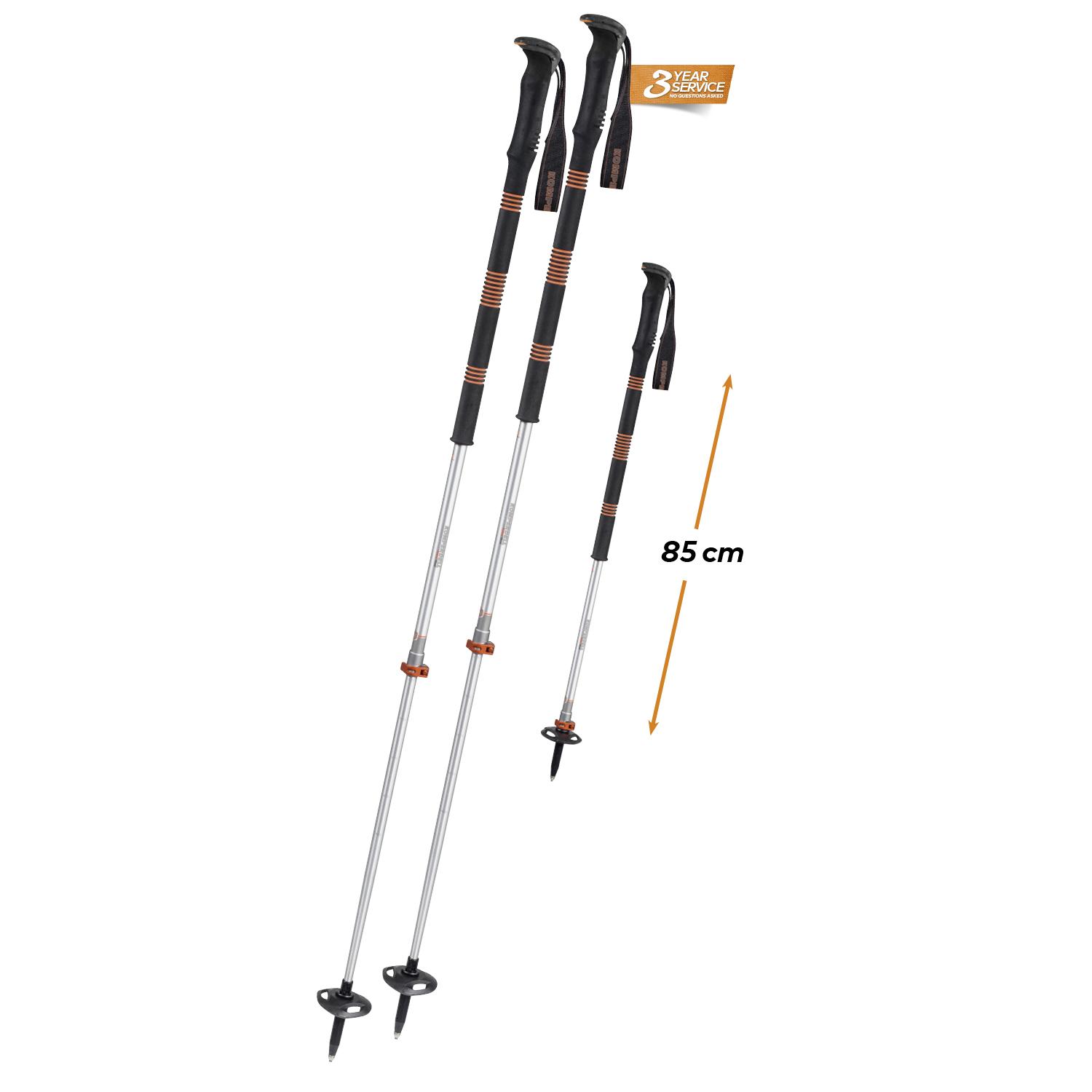 Komperdell Contour Titanal II Tourenstock Trekkingstock Wanderstock Orange