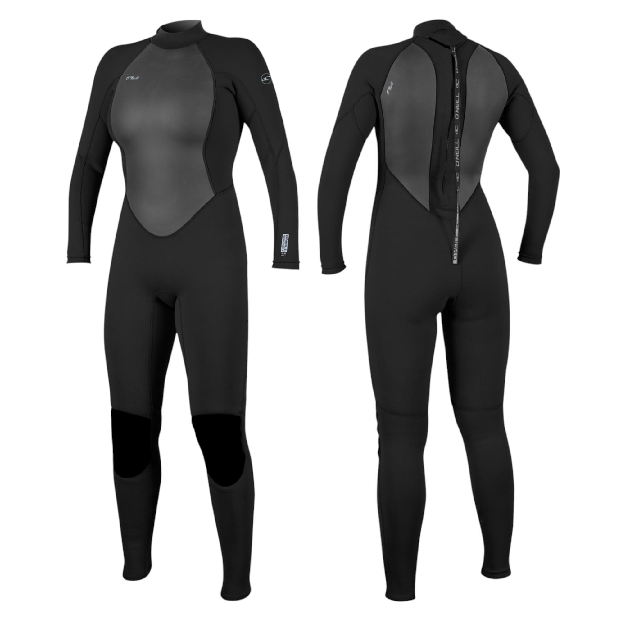 ONEILL Reactor-2 Damen Neoprenanzug 3/2mm FullSuit Backzip Neopren schwarz