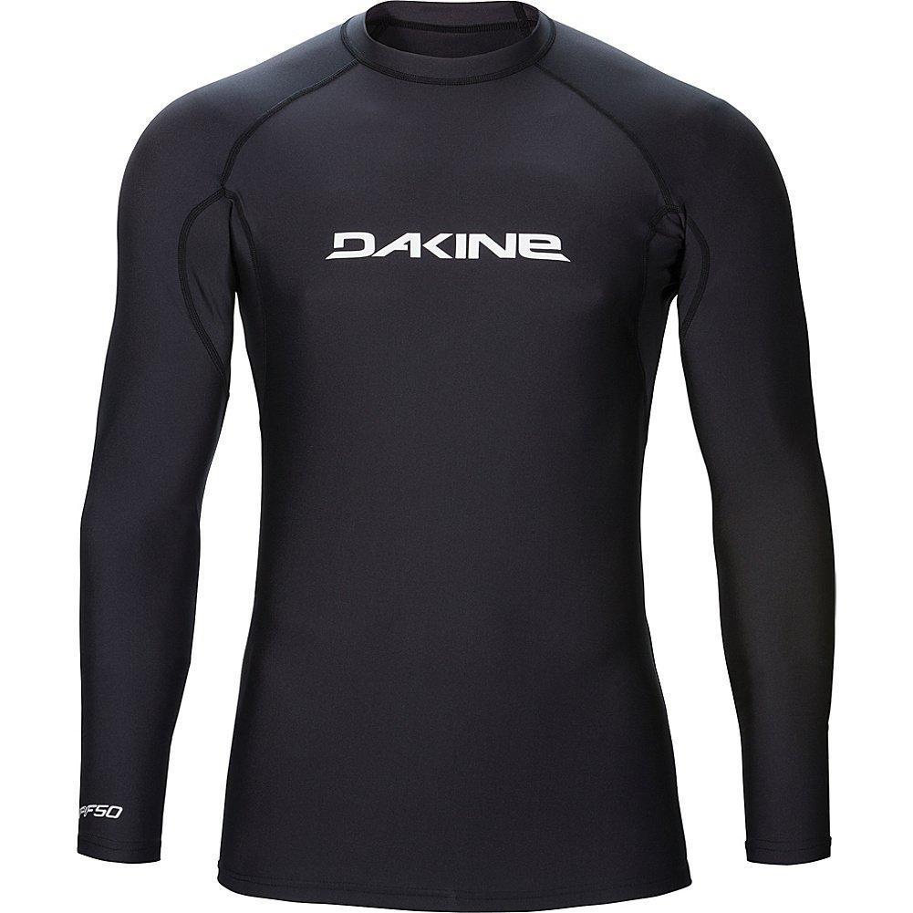 Dakine Heavy Duty Snug Fit Lycra Rashguard Surfshirt Badeshirt Strandshirt Black UV Top