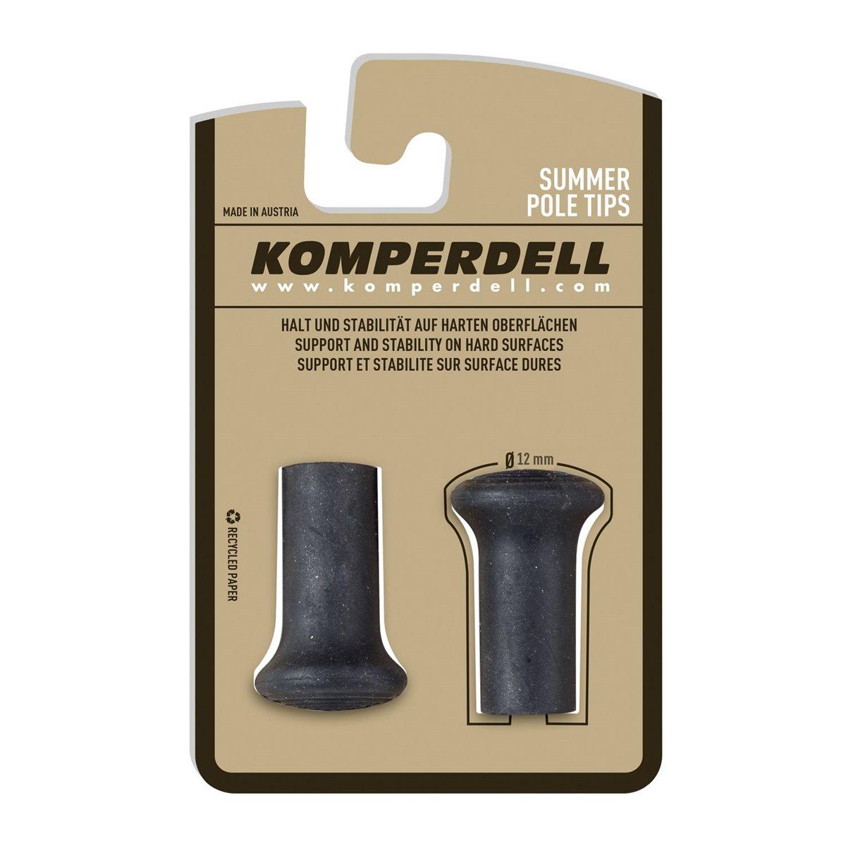 Komperdell Spitzenschoner Gummipuffer Stockspitze Gummispitzen für Trekkingstöcke Wanderstöcke