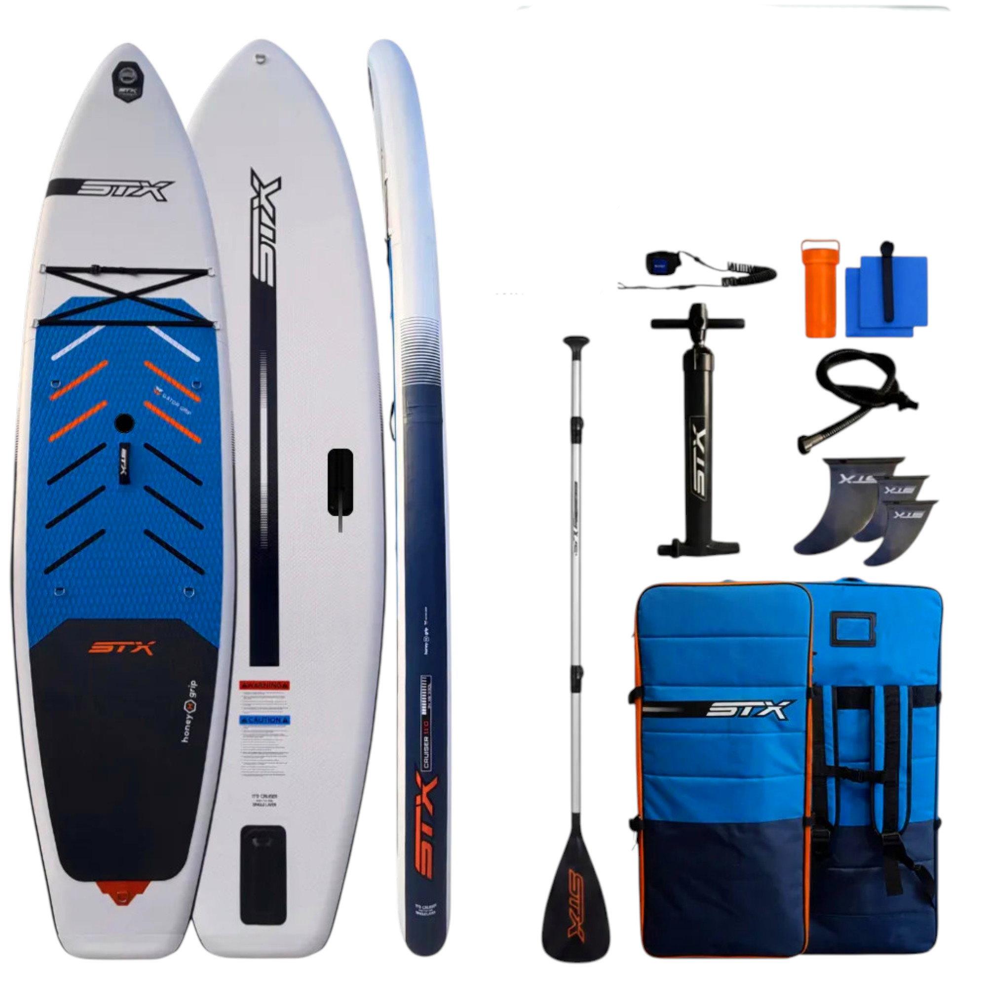 STX WS Hybrid Cruiser Family 11'2 SUP Board aufblasbar Windsurf Set