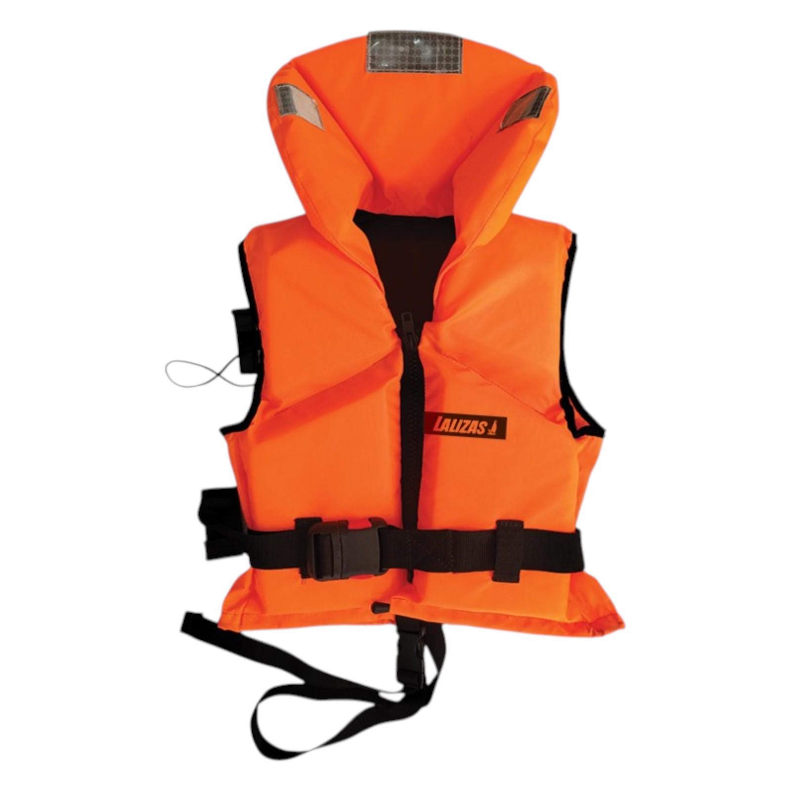 LALIZAS Rettungsweste 100N ISO 12402-4 CE Schwimmweste Nylonweste Regattaweste - Groesse: 40-50KG Adult