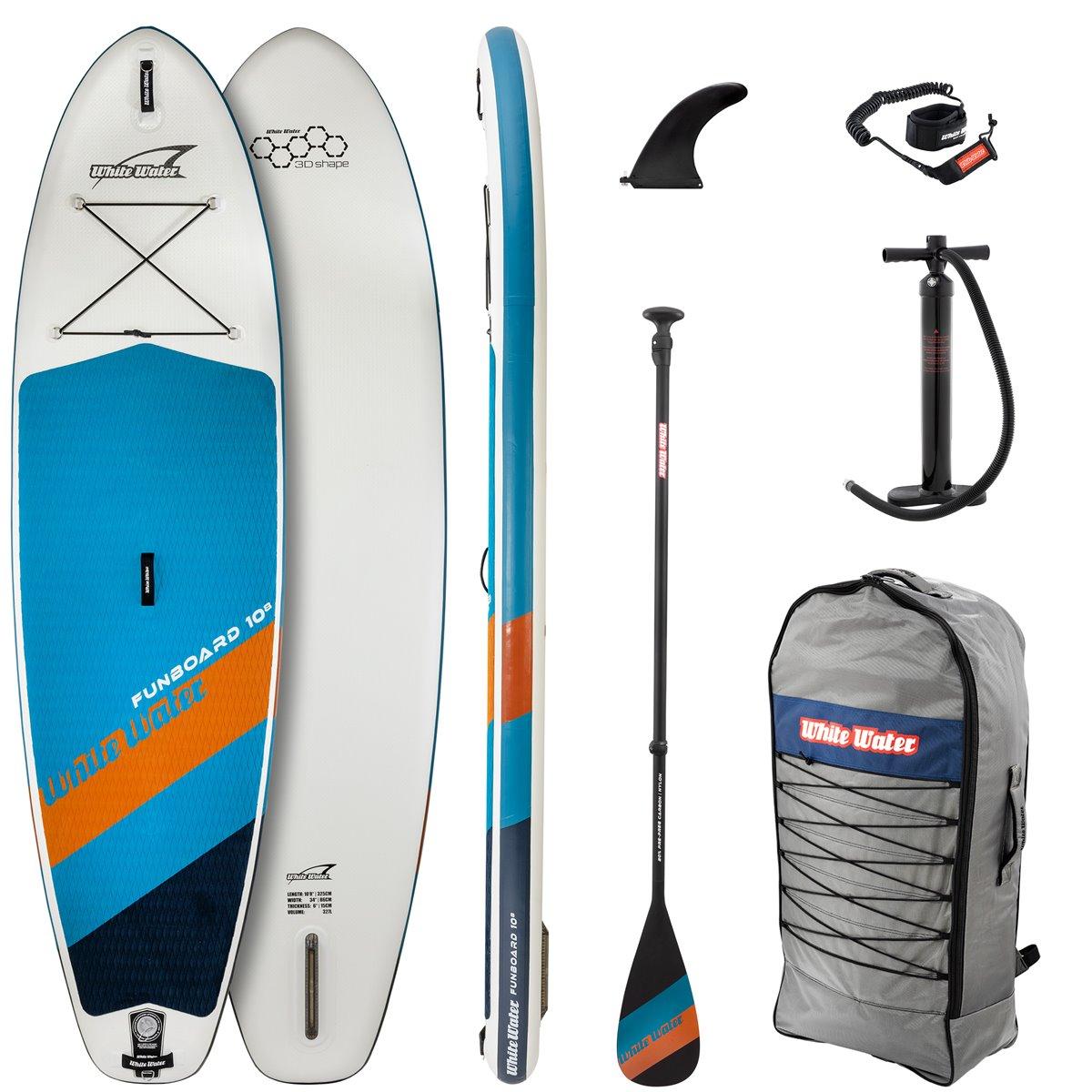 WHITE WATER 10.8 FUNBOARD Set iSUP Stand Up Paddle Surf Board 325cm Oceanpatrol