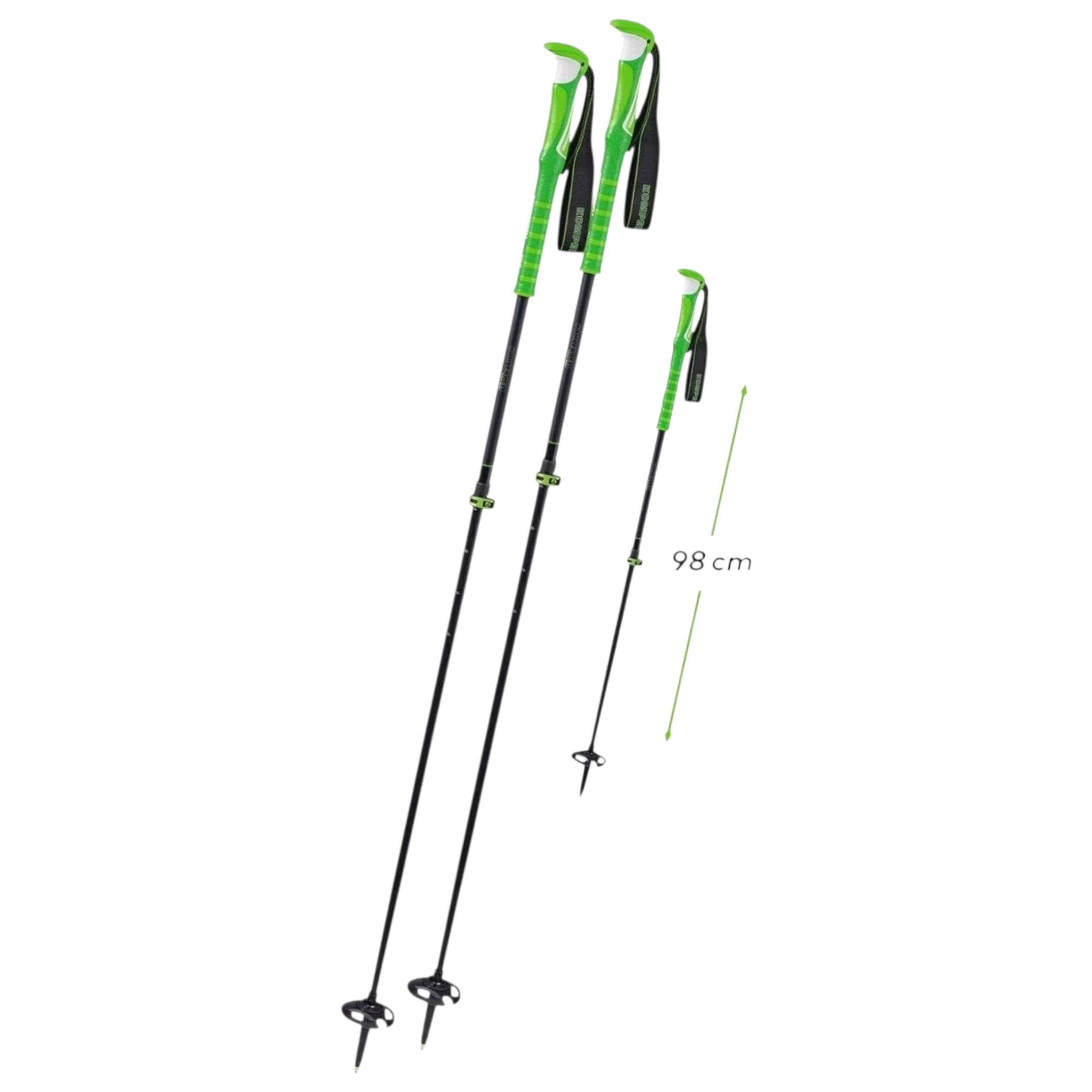 Komperdell Carbon C7 Ascent Skitourenstock Bergsteigerstock Trekkingstock green