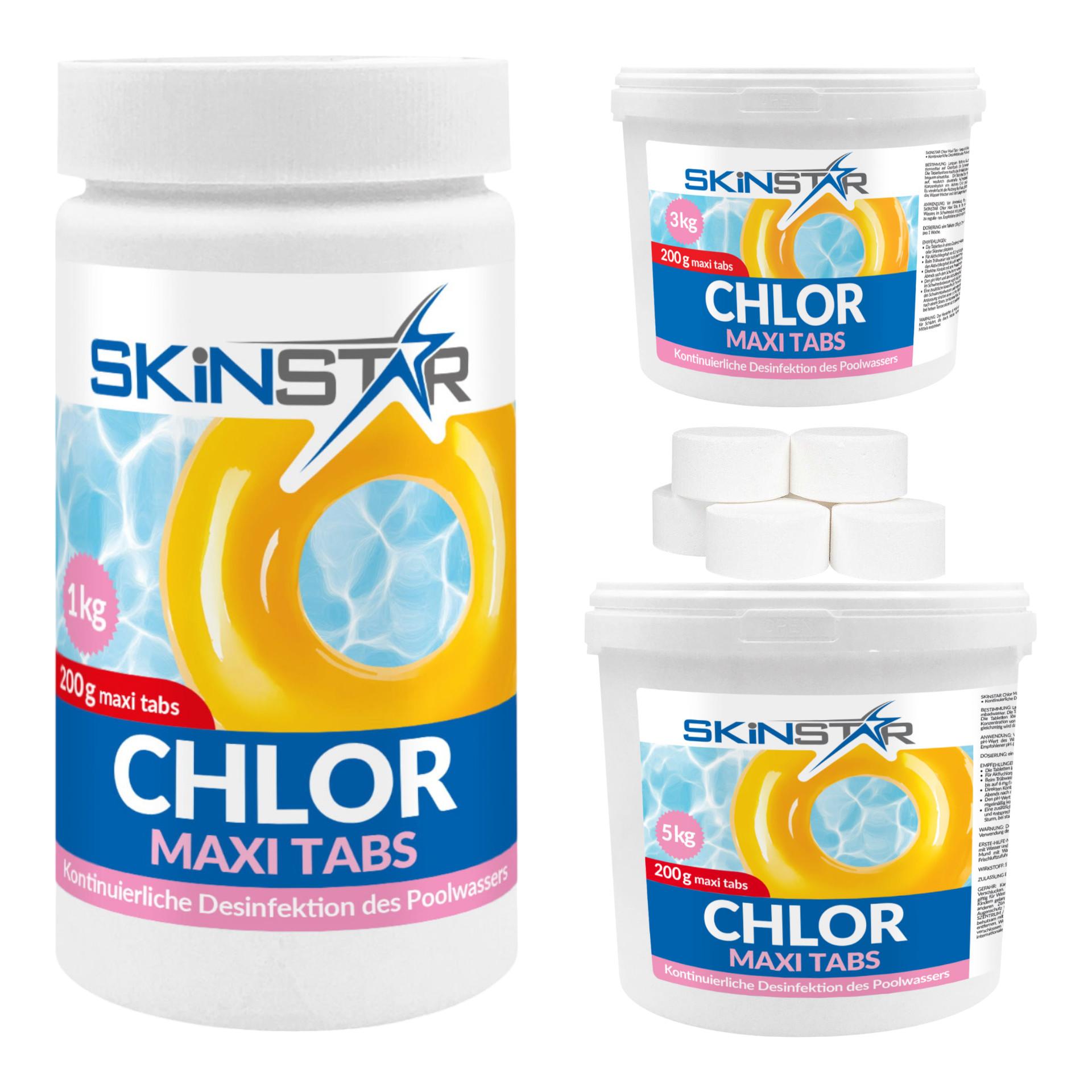 Chlortabletten Maxi Tabs Pool 1-10 kg Langsamlöslich Chlor Pflege für Schwimmbad