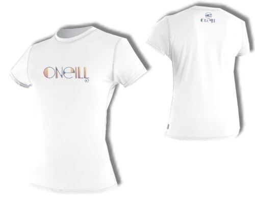 O'Neill Damen Lycra Shirt Skins S/S Rash Tee white Rash Tee