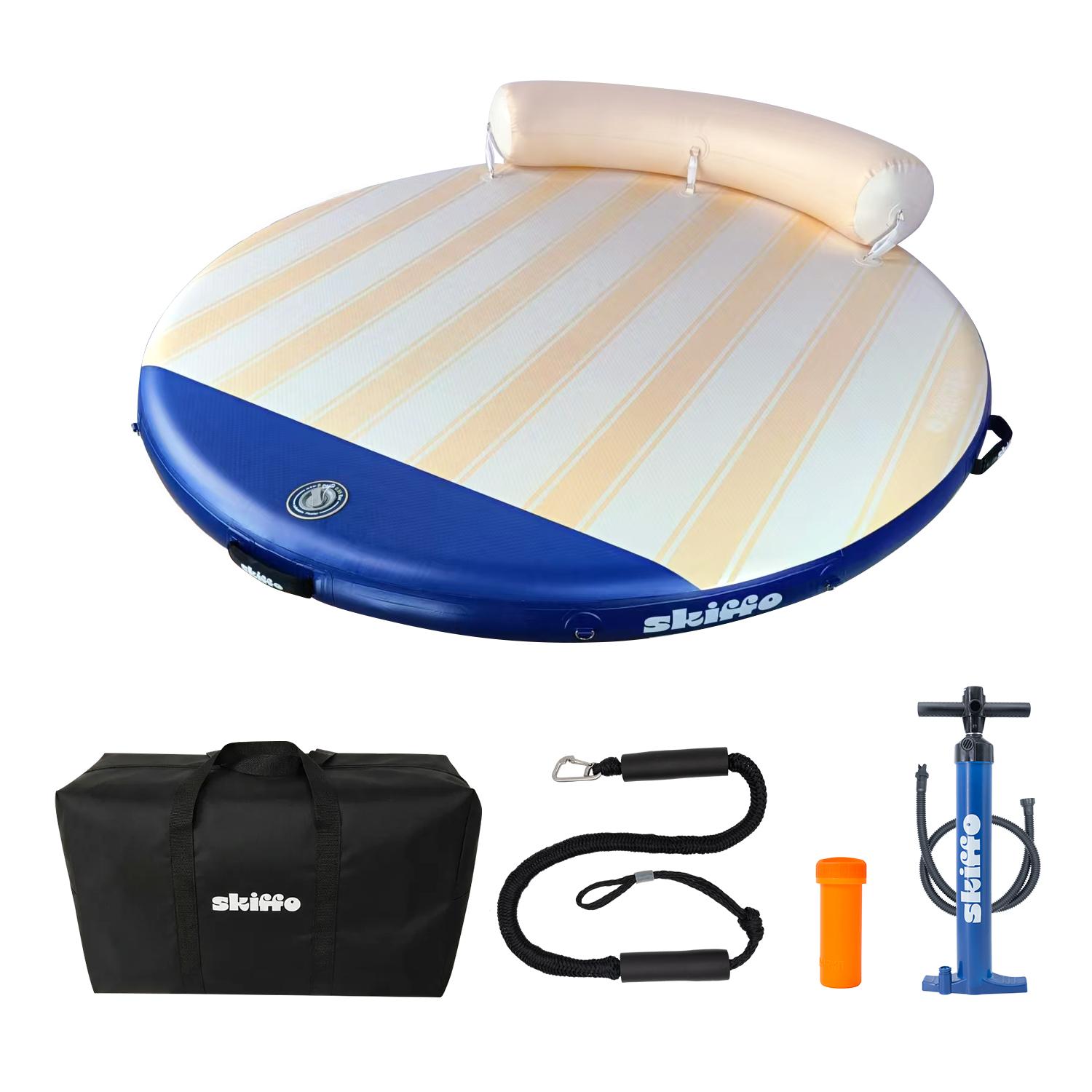 Skiffo Luma aufblasbare Schwimmplattform Badeinsel Wasserplattform Floating Dock