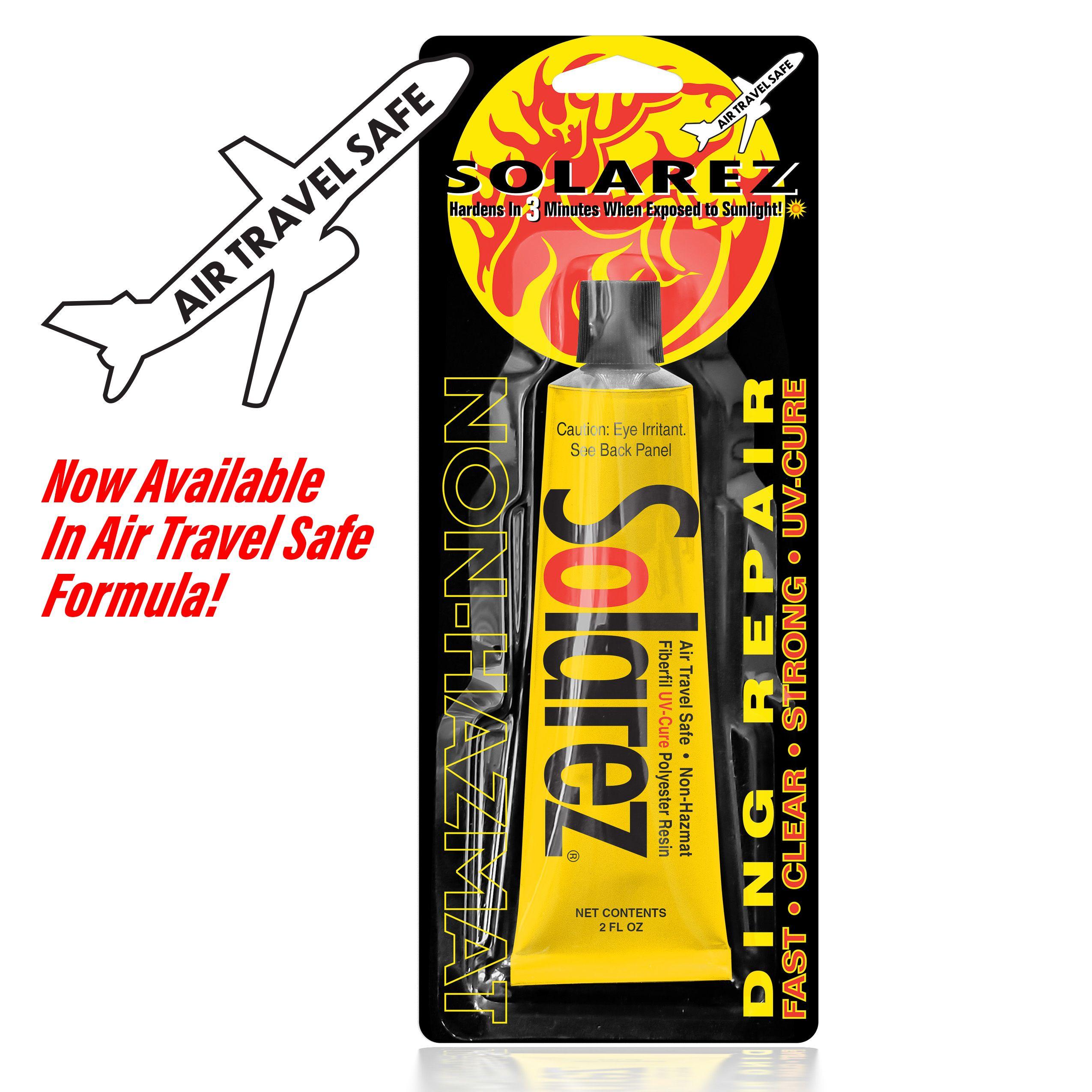 SOLAREZ Air Travel Polyester Ding Repair 2oz Set Polyesterharz Surfboard 56,7g