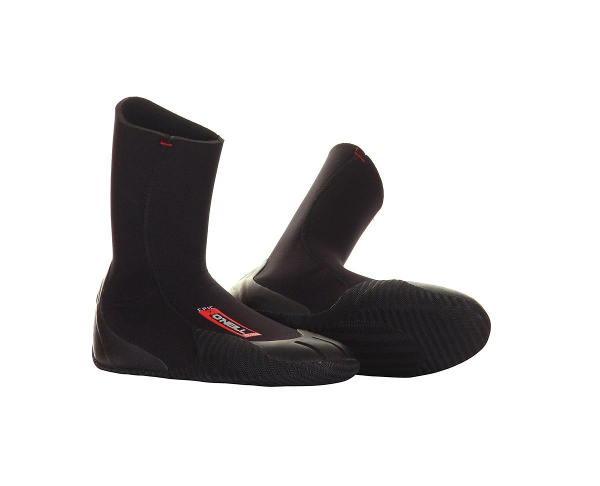 O'Neill Epic 5mm Neoprenschuhe Boot Black Wassersport Schuhe Booties Tauchschuhe