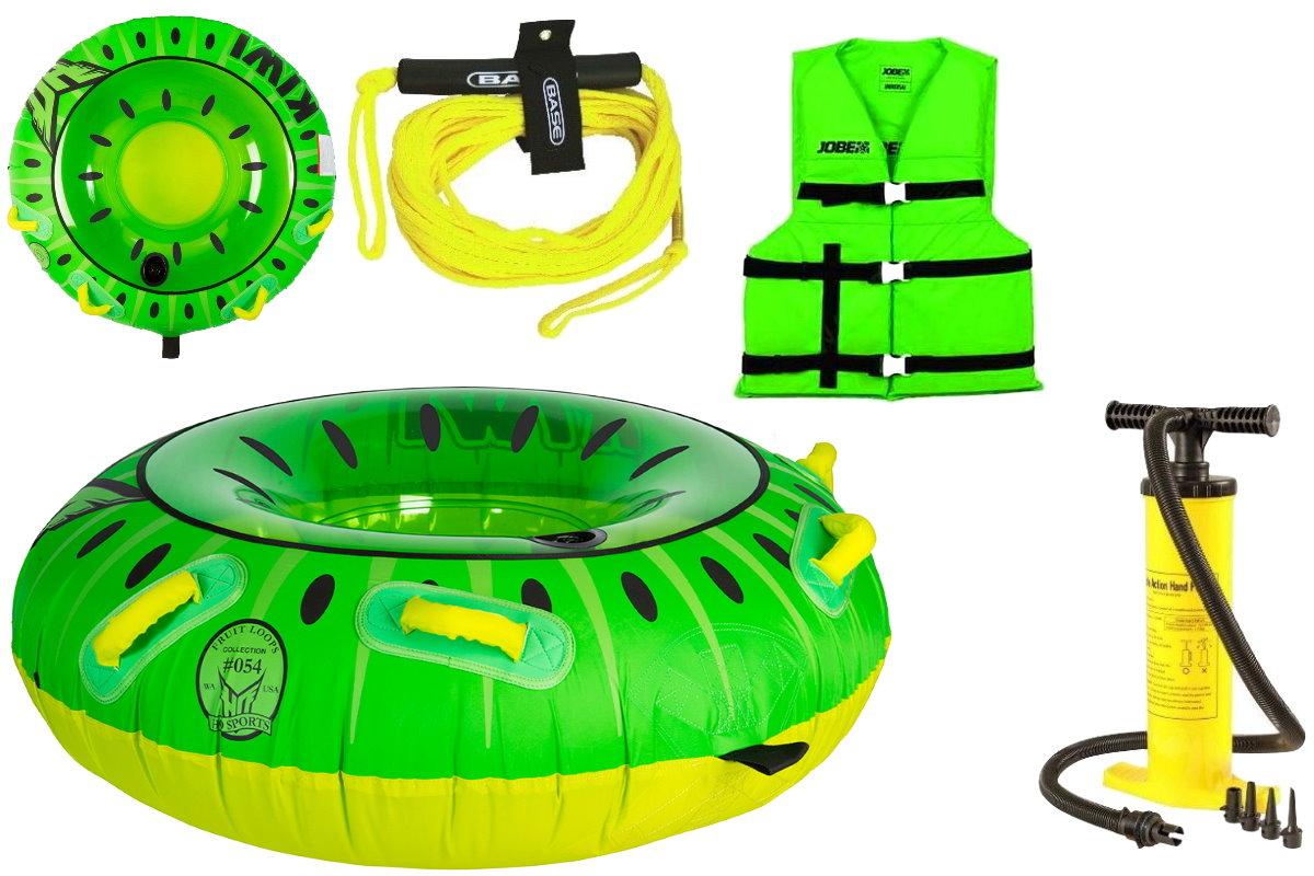 HO KIWI Tube Package Towable Reifen für 1 Person Pumpe, Weste und Zugleine