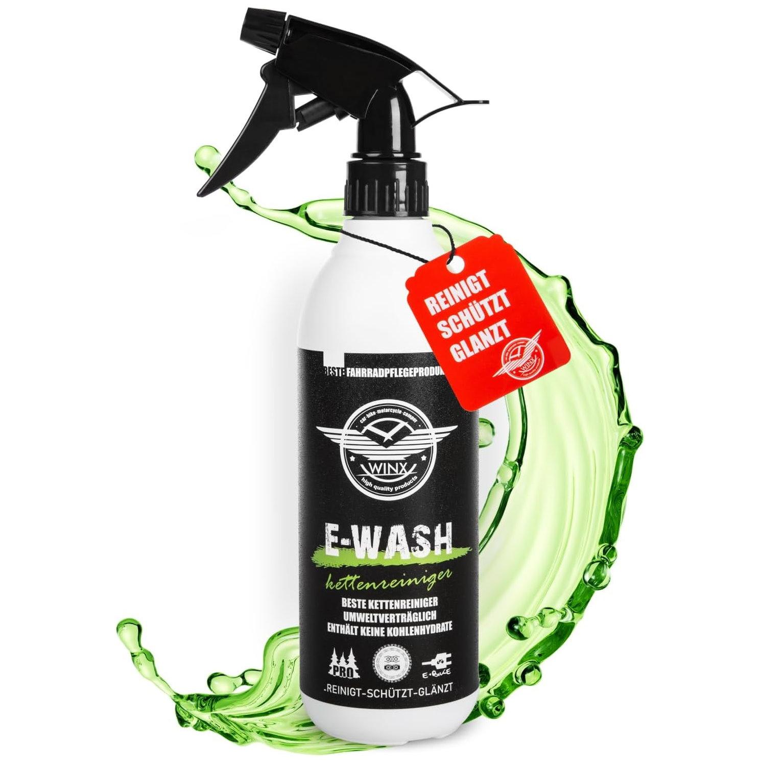WINX E-WASH Kettenreiniger Fahrrad & Bike Antriebsreiniger Entfetter Spray 500ml