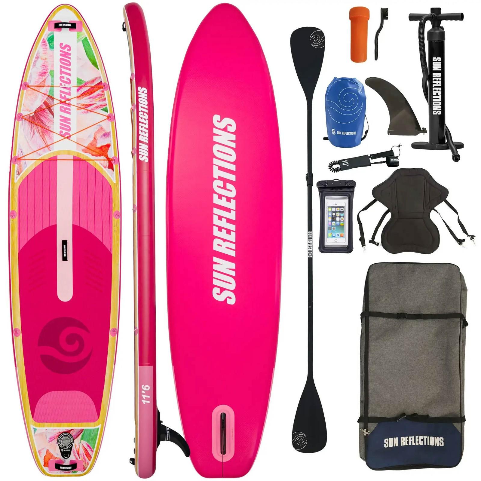 Sun Reflections 11'6 SUP Board Komplettset aufblasbar Kajak Sitz 350x86x15cm SUP Board