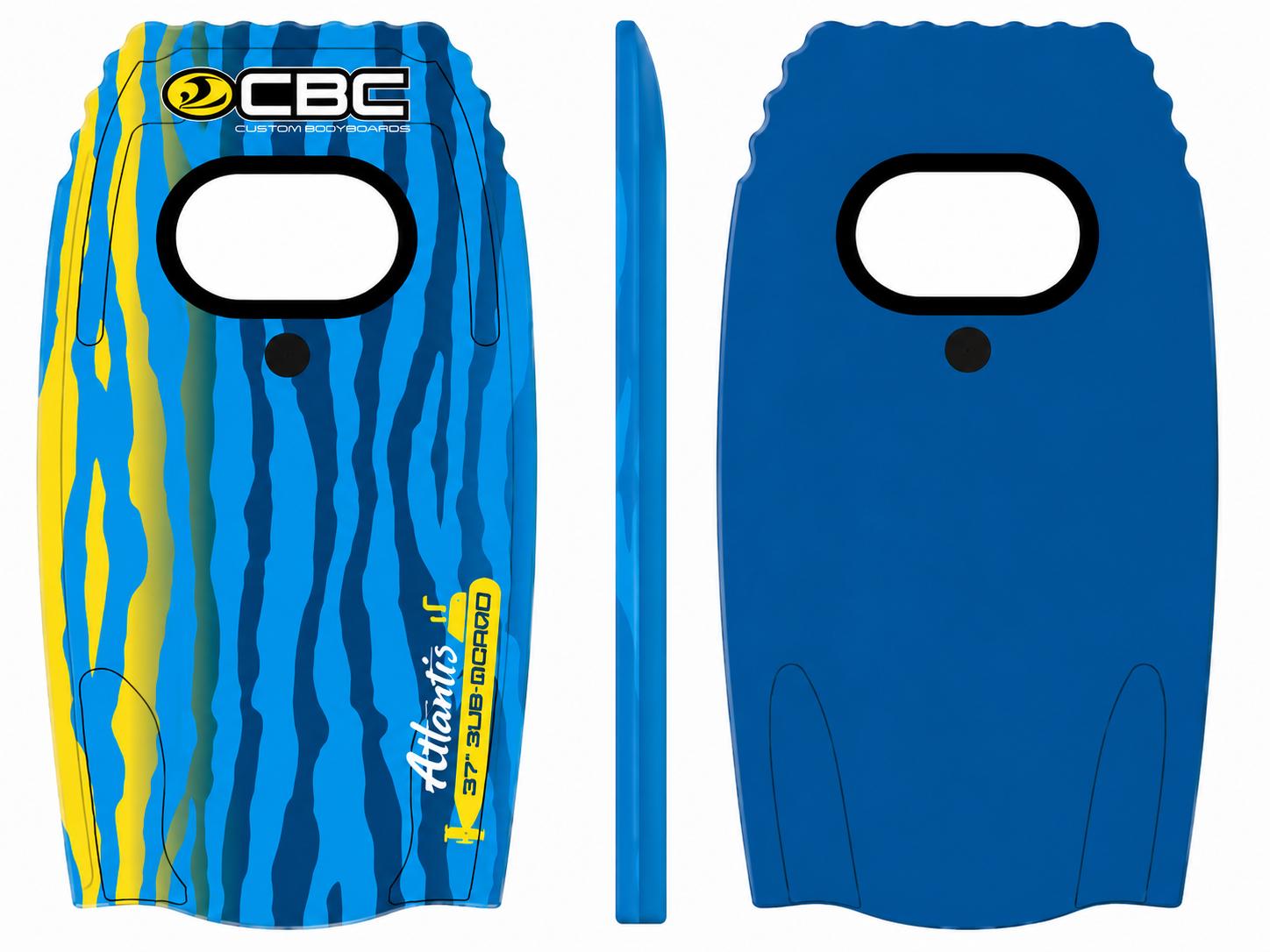 CBC Atlantis Darter 37 Bodyboard mit Plexiglas Sichtfenster & Leash
