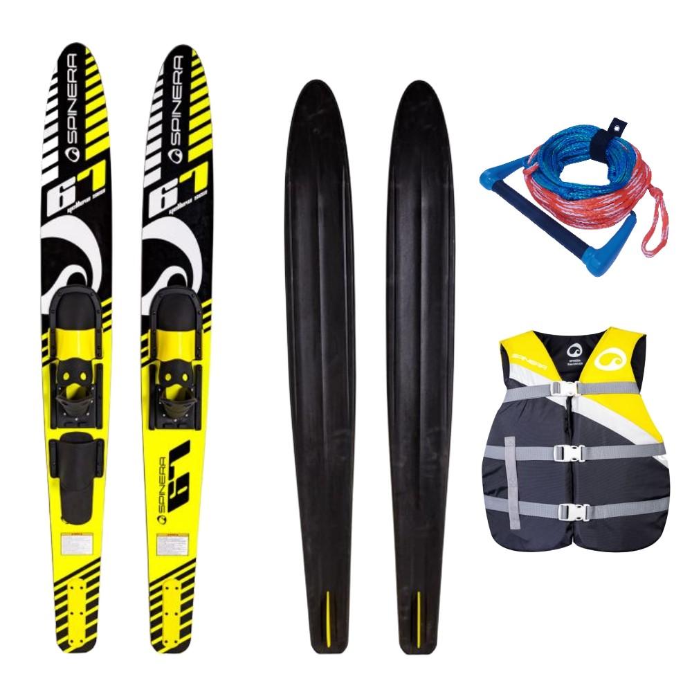SPINERA COMBO SKI Gelb Sea 67'' Package Wasserski Paarski Wassersport Weste Rope Vest