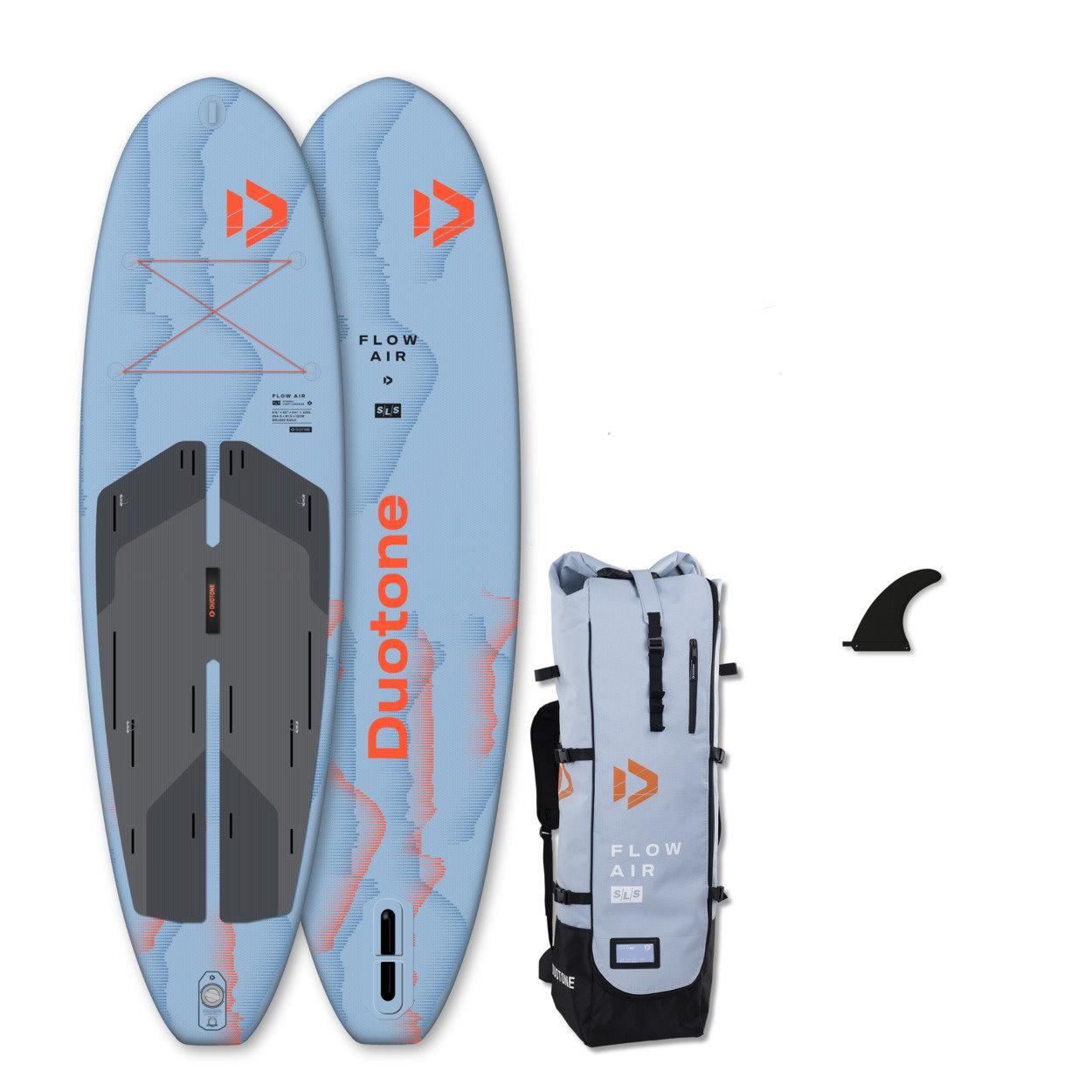 DUOTONE FLOW AIR SLS iSUP SUP Board Allround leicht Set ab 6,6Kg - Groesse: 10.4 (315cm)